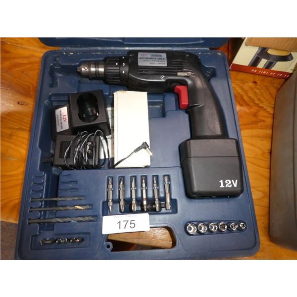 12V rechargeable 10 cell power pack drill/driver