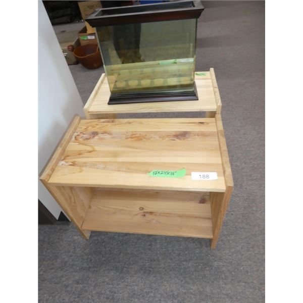 wooden shelves (1pc 12"x24"x16"), candle holder