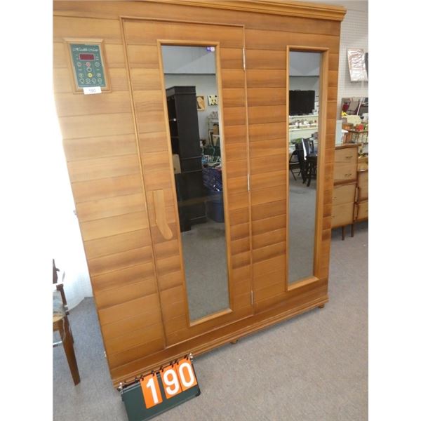 Health Mate infrared sauna 61" x 43" x 76 1/2"