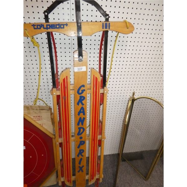 Grand Prix wooden sled