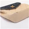 Image 4 : Chanel Beige Black Quilted Lambskin Leather CC Bicolor Shoulder Bag