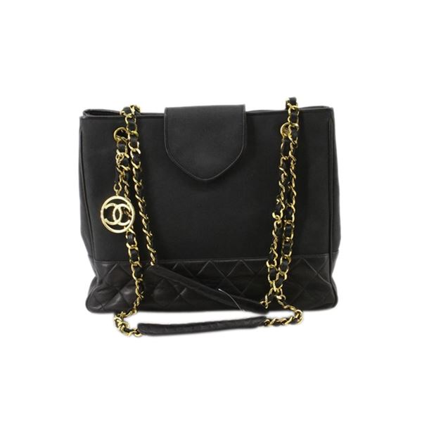 Chanel Black Quilted Lambskin Shoulder Bag
