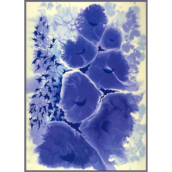 Mauve Floral by Eyvind Earle