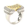 Image 4 : 1.75 ctw Diamond Ring - 14KT White and Yellow Gold