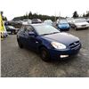 Image 8 : C6 --  2011 HYUNDAI ACCENT SE , Blue, 194802 KM