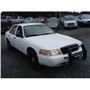 Image 8 : C6 --  2009 FORD CROWN VICTORIA POLICE INTERCEPTOR , White, 147710 KM