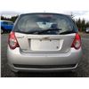 Image 16 : B5 --  2009 CHEVROLET AVEO LS, Silver, 201333 KM