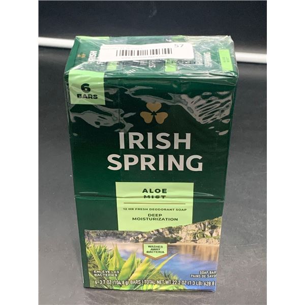Irish Spring Aloe Mist Bar Soap (6 x 105g)