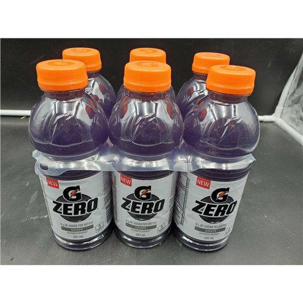 Gatorade G Zero-Grape Electrolyte (6 x 591ml)