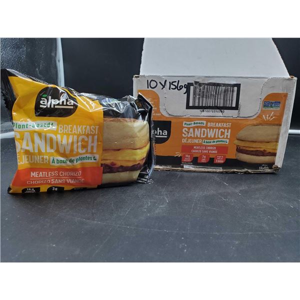 Alpha Plant Based Breakfast Sandwich 10x156g