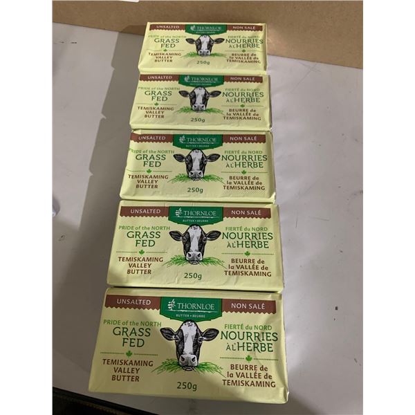 Thornloe Unsalted  Grass Fed Butter 5x250g