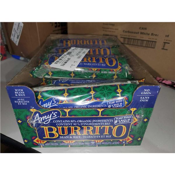 Amy's Plant Based Bean & Rice Burrito 12x156g