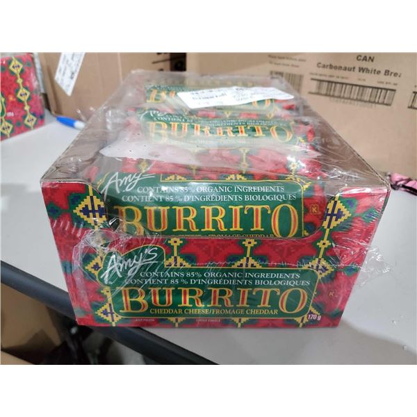 Amy's Organic Cheddar Cheese, Bean & Burrito 12x156g