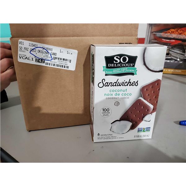 So Delicious Coconut Based Ice Cream Sandwiches 6x335g
