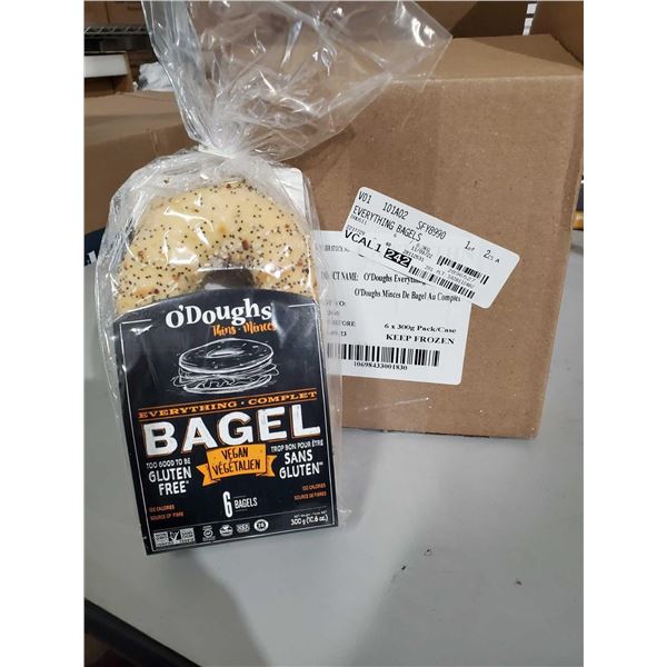 O'Dough's Gluten Free, Vegan Everything Bagels 6x300g