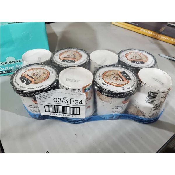 So Delicious Salted Caramel Cluster Dairy Free Ice Cream 8x16.9oz