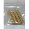 Image 1 : 4 Large vials of gold flaking material
