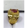 Image 2 : Gents Ruby Style Solitaire 18K GP Designer ring