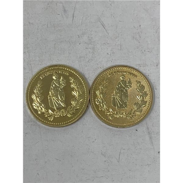 Lot of 2 John Wick Continental Golden Tokens