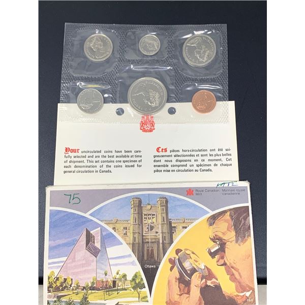 Royal Canadian Mint Cellophane Sealed Proof Set 1975