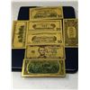 Image 2 : Complete Set of Gold Foil USA Bills $1.00 - $100.00 Lot of 7