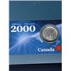 Image 1 : Royal Canada Mint Millenium 2000 issued carded quarter