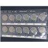 Image 1 : Royal Canada Mint 1867-1992 Canada Provincial Quarter Set Confederation 125 Years