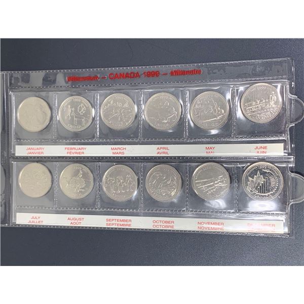 Royal Canada Mint 1999 Canada Provincial Quarter Set Millennium