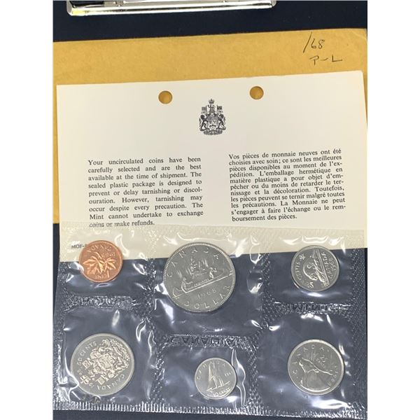 Royal Canada Mint 1968 Proof Like Sealed Coin Set with Certificate