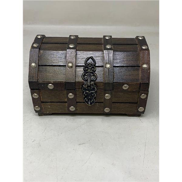 Wooden Treasure Jewel Chest