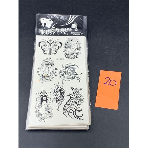 Tatoos Lot of 20 Packs