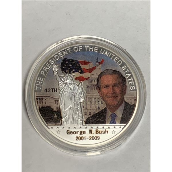 The President of the United Stated NEW CASED collector Coin - George W. Bush 2001-2009