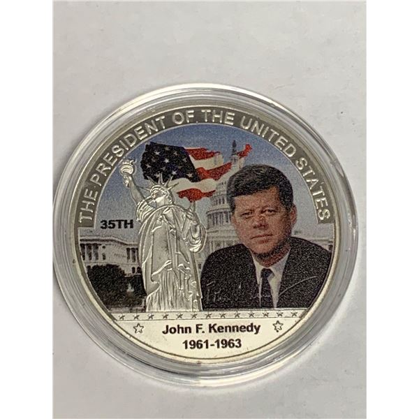 The President of the United Stated NEW CASED collector Coin - John F. Kennedy 1961-1963