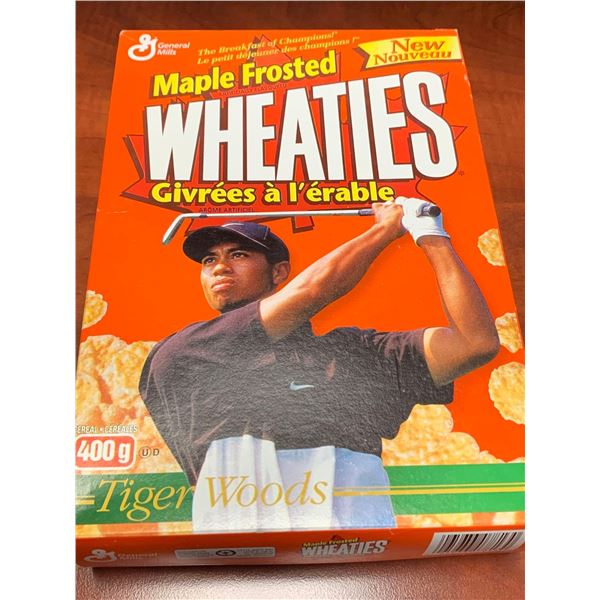 Vintage Wheaties Tiger Woods 2002 Cereal Box Sealed