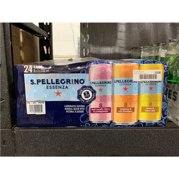 CASE LOT S.Pellegrino Essenza  24 x 330ml Assorted flavors