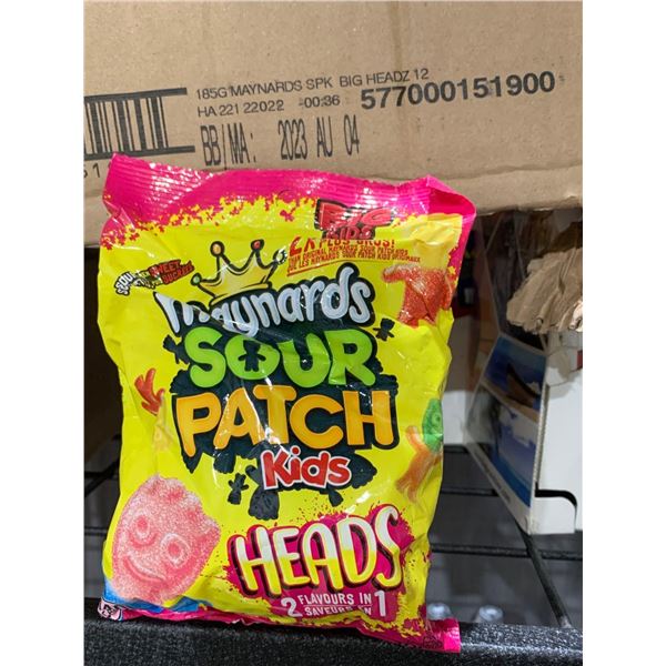 CASE LOT Maynards Sour Patch HEADS 12 x 185g
