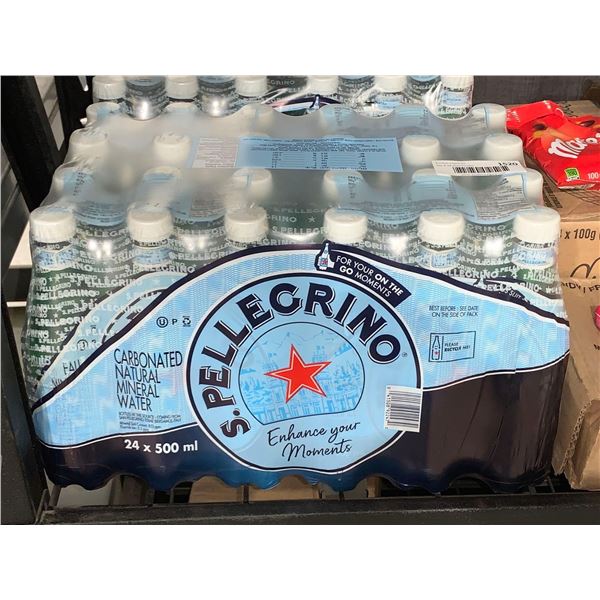 CASE LOT S.Pellegrino Carbonated Natural Mineral Water 24x500ml