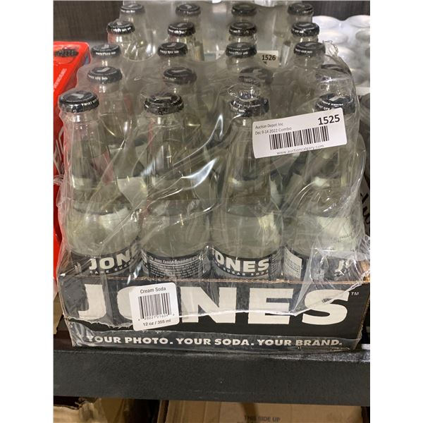CASE LOT Jones Soda Cream Soda 12 x 355ml