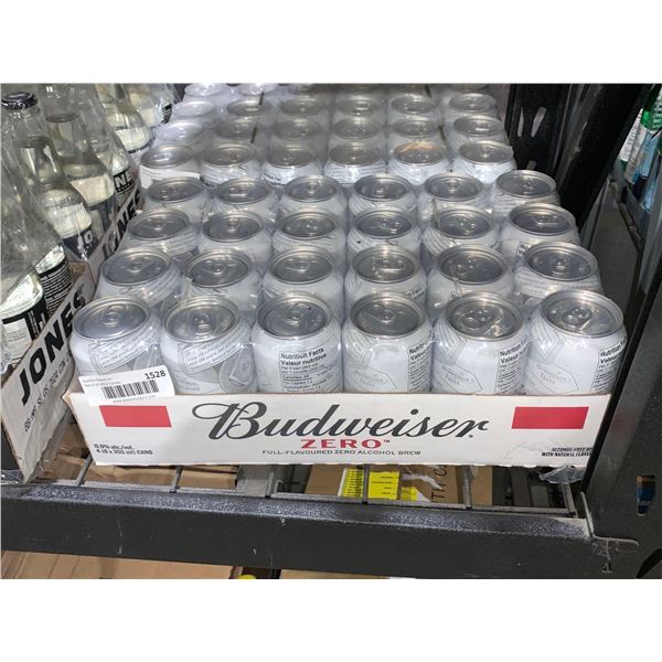 CASE LOT Budweiser ZERO 24 x 355ml
