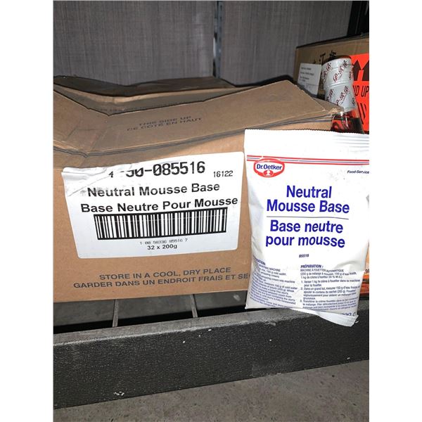 CASE LOT Dr.Oetker Neutral Mousse Base 32 x 200g