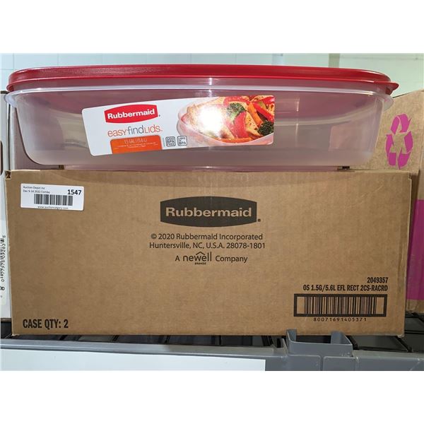 CASE LOT Rubbermaid Containers 2 x 5.6L