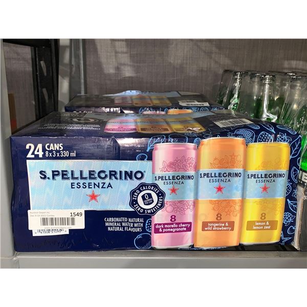 CASE LOT S Pellegrino Essenxa Assort Flavors 24 x 330ml