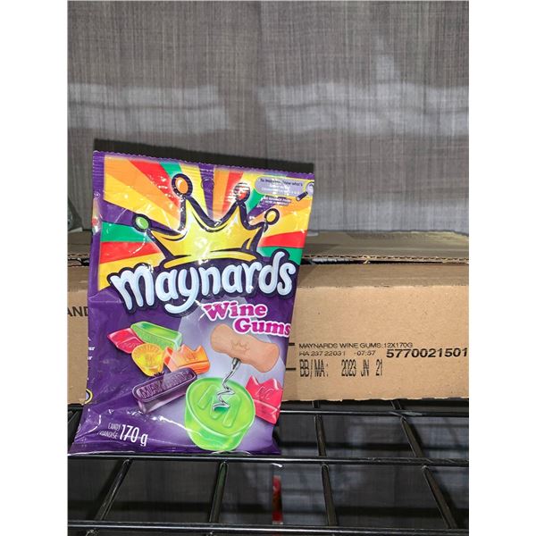 CASE LOT Maynards Wine Gums 12 x 170g