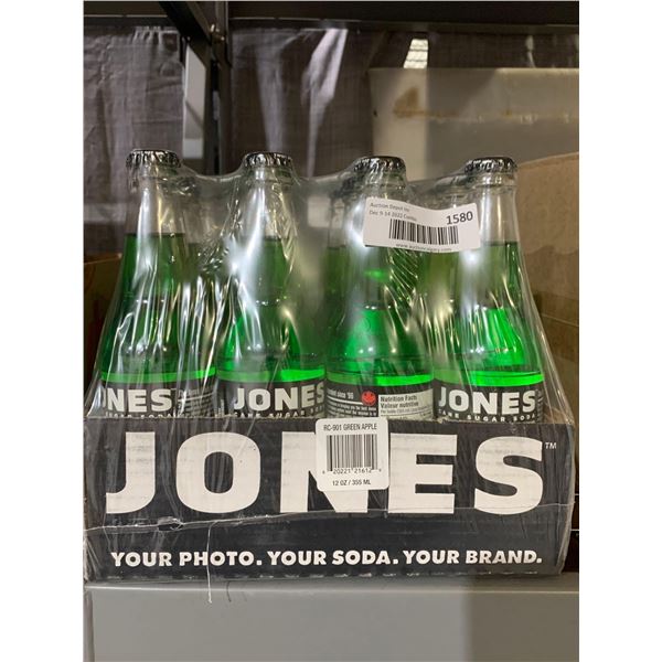 CASE LOT Jones Soda Green Apple 12 x 355ml