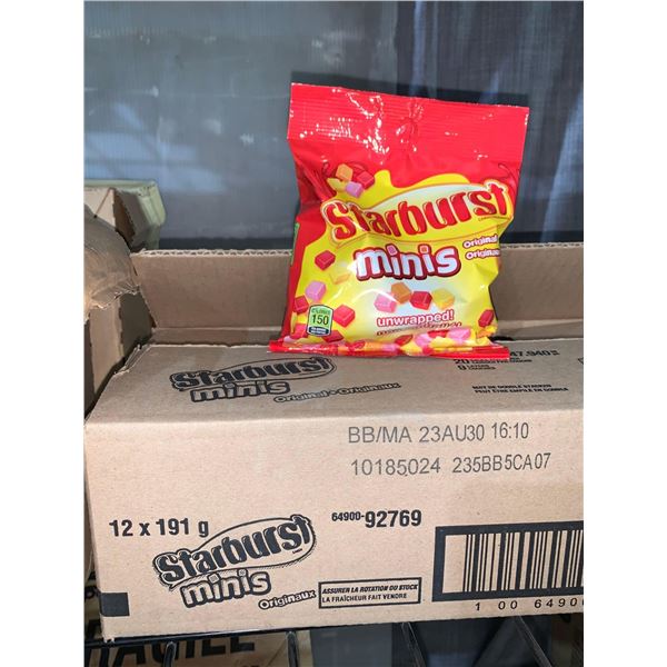 CASE LOT Starburst Mini's 12 x 191g