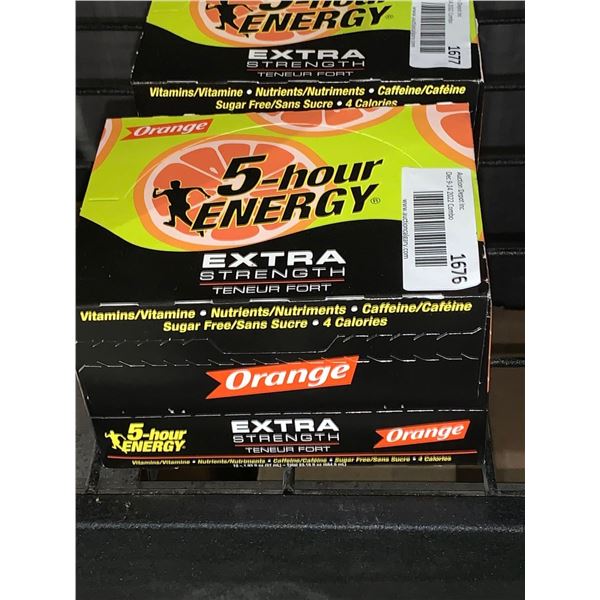 CASE LOT 5-Hour Energy Drink Extra Strength Orange 12 x 57ml