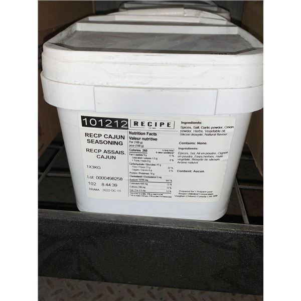 RECP Cajun Seasoning 3kg Container