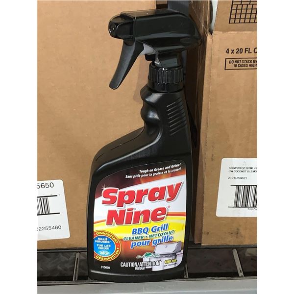 CASE LOT - Spray Nine BBQ Grill Cleaner 4x20 Fl Oz
