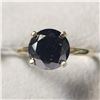 Image 3 : 10K Yellow Gold Black Diamond(3ct) Ring (~Size 6) (~weight 2.47g), Made in Canada, Appraised Retail 