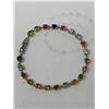 Image 2 : Ladies Tennis Bracelet with 8.20 Carat Multi Color Tourmaline Gemstones with certificate value $1300